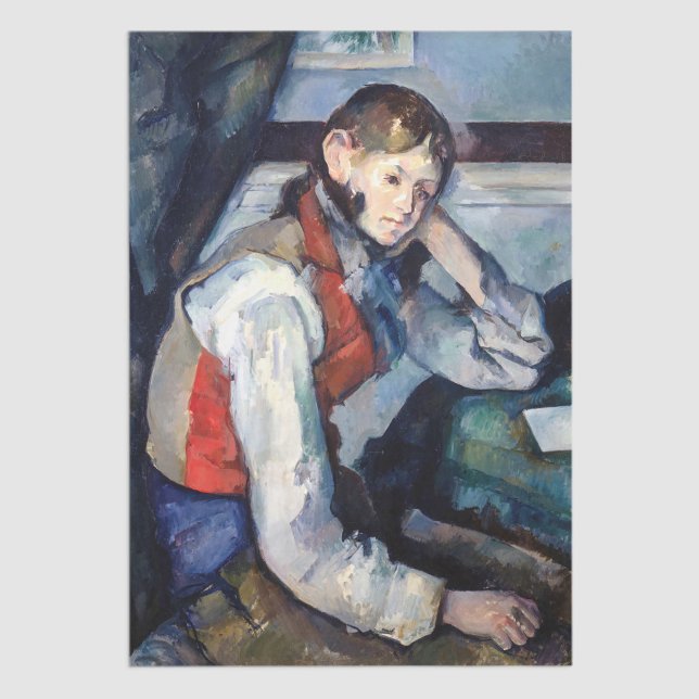 Paul Cezanne - Boy in the Red Vest Tissue Paper (Creator Uploaded)