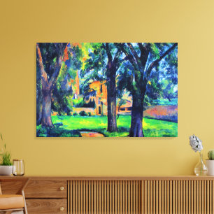 Paul Cezanne - Chestnut Tree and Farm, Canvas Print