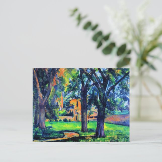 Paul Cezanne - Chestnut Tree and Farm, Postcard (Standing Front)