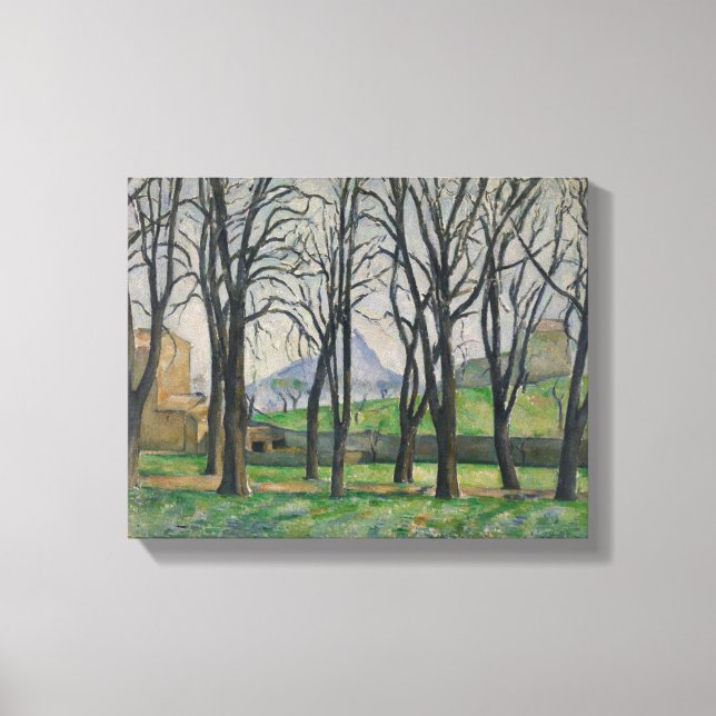 Paul Cezanne | Chestnut Trees at Jas de Bouffan, c Canvas Print (Front)