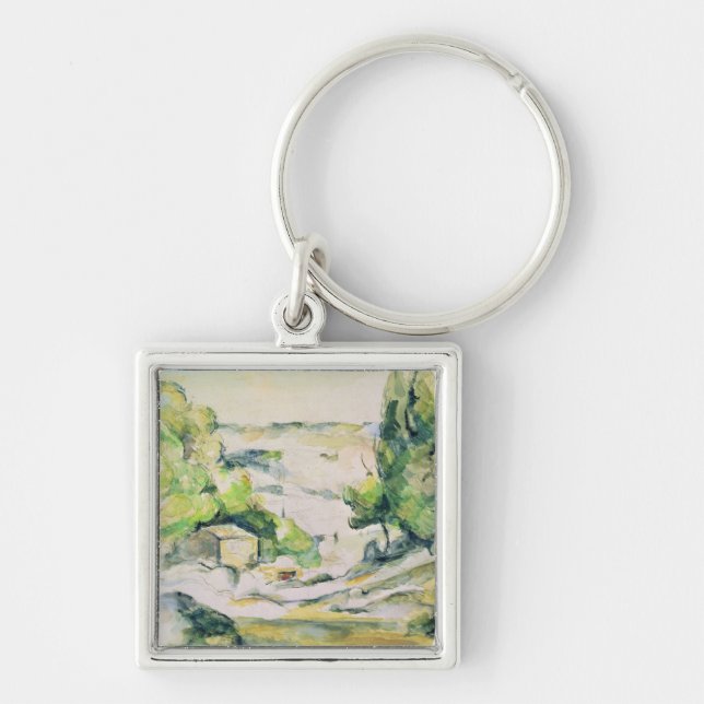 Paul Cezanne | Countryside in Provence Key Ring (Front)