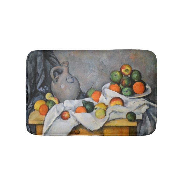 Paul Cezanne - Curtain, Jug and Fruit Bowl Bath Mat (Front)