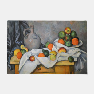 Paul Cezanne - Curtain, Jug and Fruit Bowl Doormat