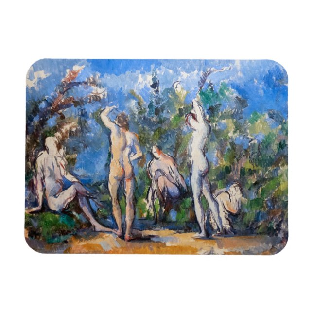 Paul Cezanne - Five Bathers Magnet (Horizontal)
