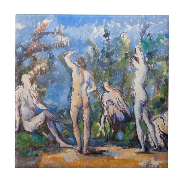 Paul Cezanne - Five Bathers Tile (Front)