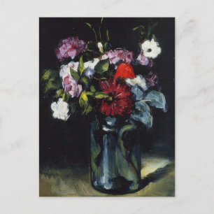 Paul Cezanne- Flowers in a Vase Postcard