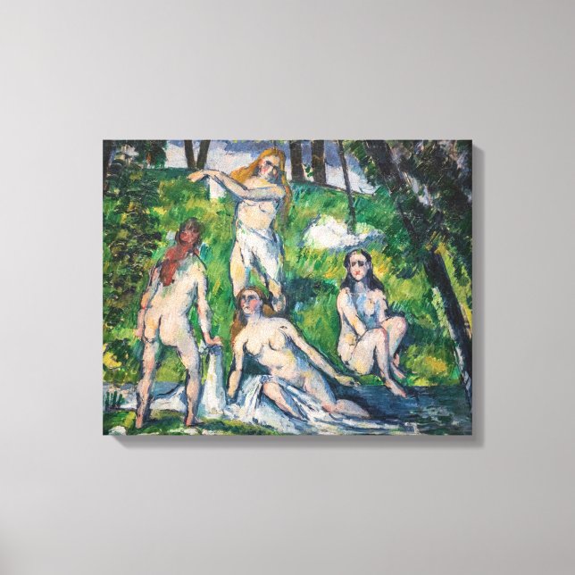 Paul Cezanne - Four Bathers Canvas Print (Front)