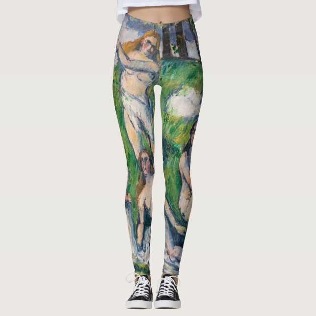 Paul Cezanne - Four Bathers Leggings (Front)