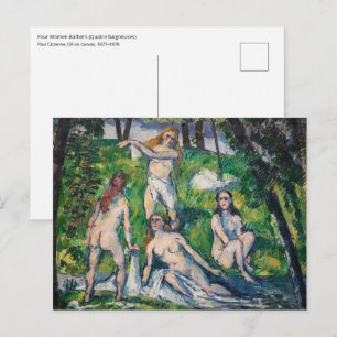 Paul Cezanne - Four Bathers Postcard