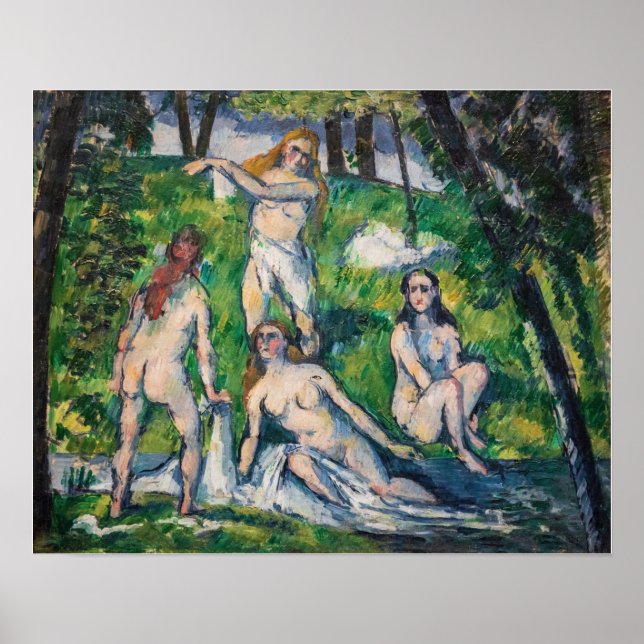 Paul Cezanne - Four Bathers Poster (Front)