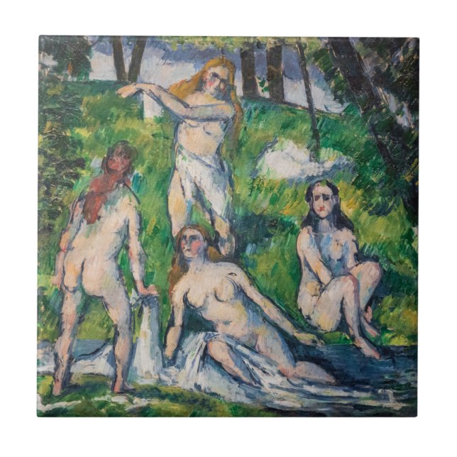 Paul Cezanne - Four Bathers Tile (Front)