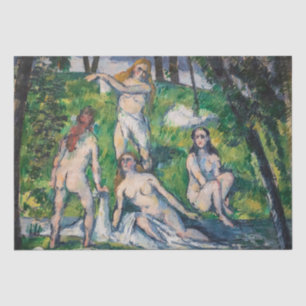 Paul Cezanne - Four Bathers Tissue Paper