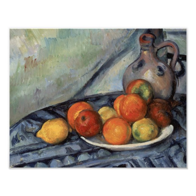 Paul Cezanne - Fruit and a Jug on a Table Photo Print (Front)