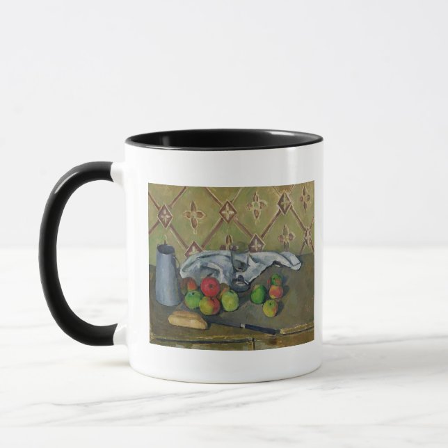 Paul Cezanne | Fruit, Serviette and Milk Jug, c.18 Mug (Left)