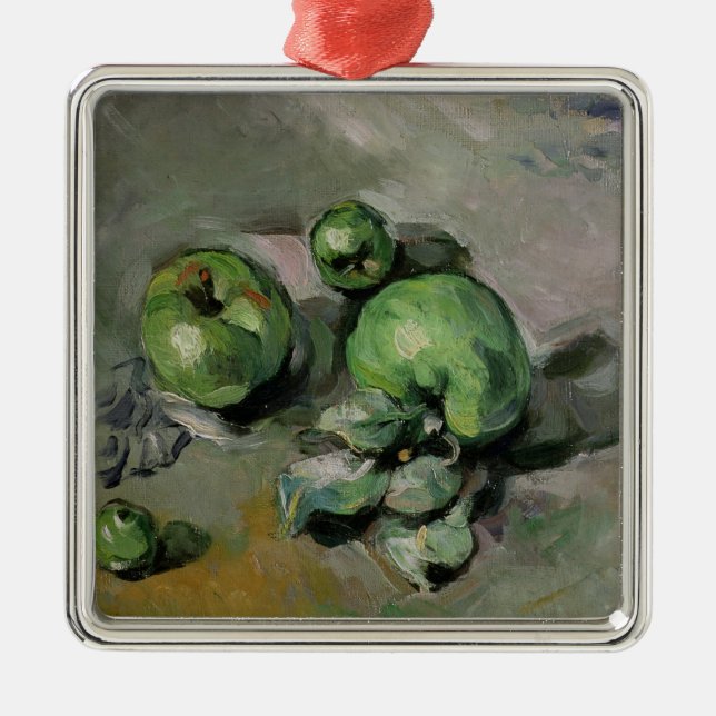 Paul Cezanne | Green Apples, c.1872-73 Metal Tree Decoration (Front)