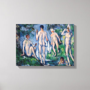 Paul Cezanne - Group of Bathers Canvas Print