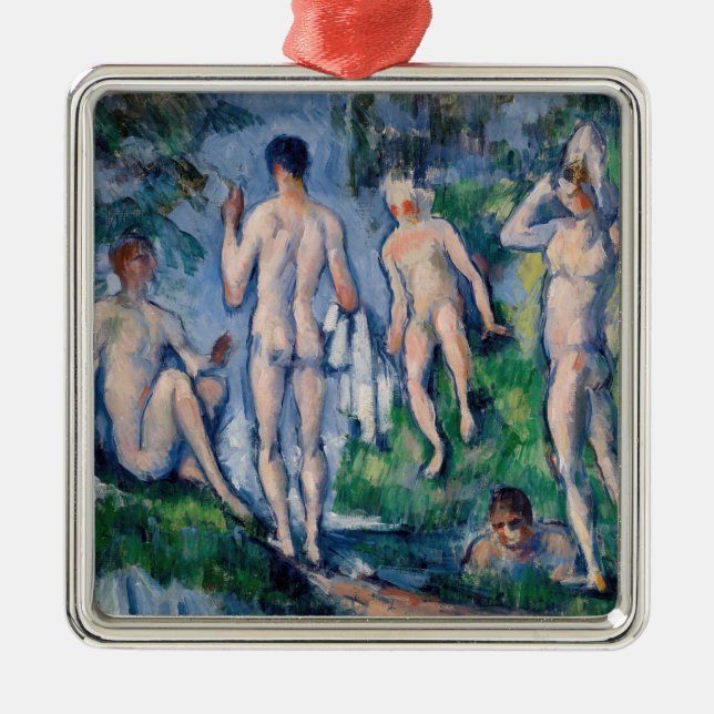 Paul Cezanne - Group of Bathers Metal Tree Decoration (Front)