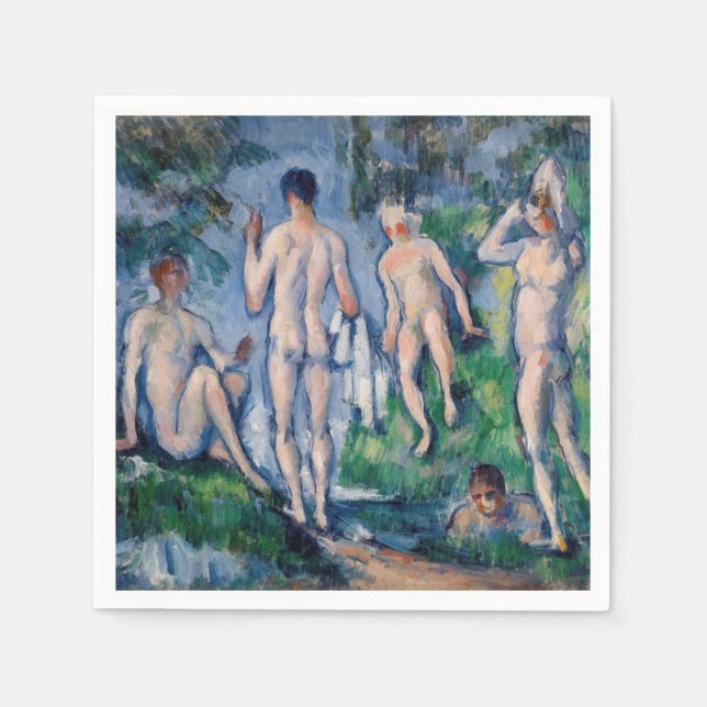 Paul Cezanne - Group of Bathers Napkin (Front)