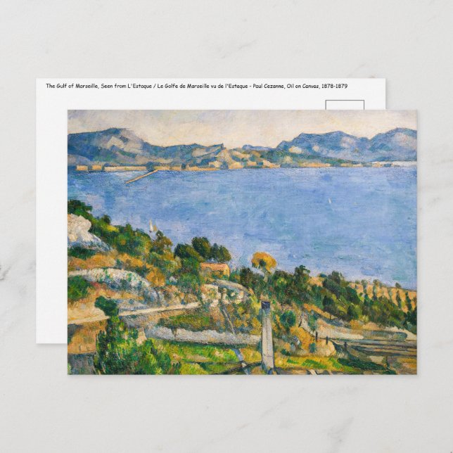 Paul Cezanne - Gulf of Marseille seen from Estaque Postcard (Front/Back)