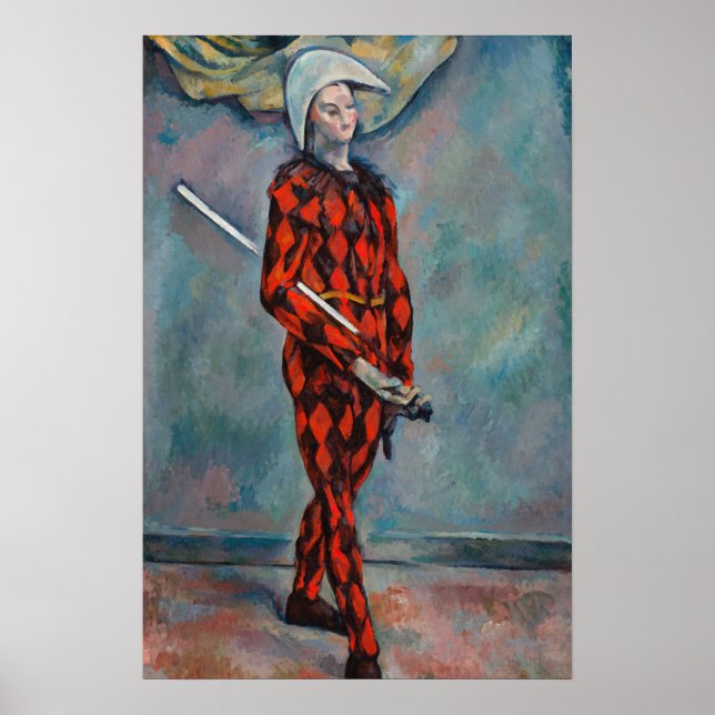 Paul Cezanne - Harlequin Poster (Front)