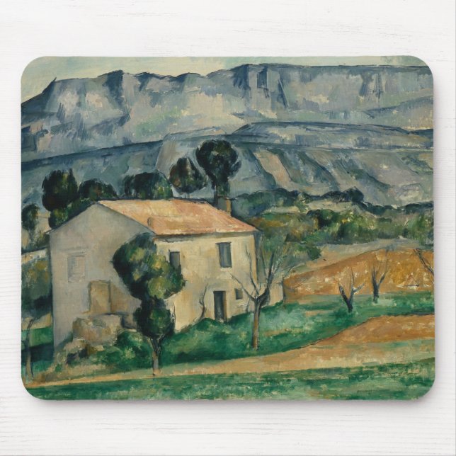 Paul Cezanne - House in Provence Mouse Pad (Front)