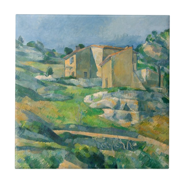 Paul Cezanne - Houses in Provence, Riaux Valley Tile (Front)