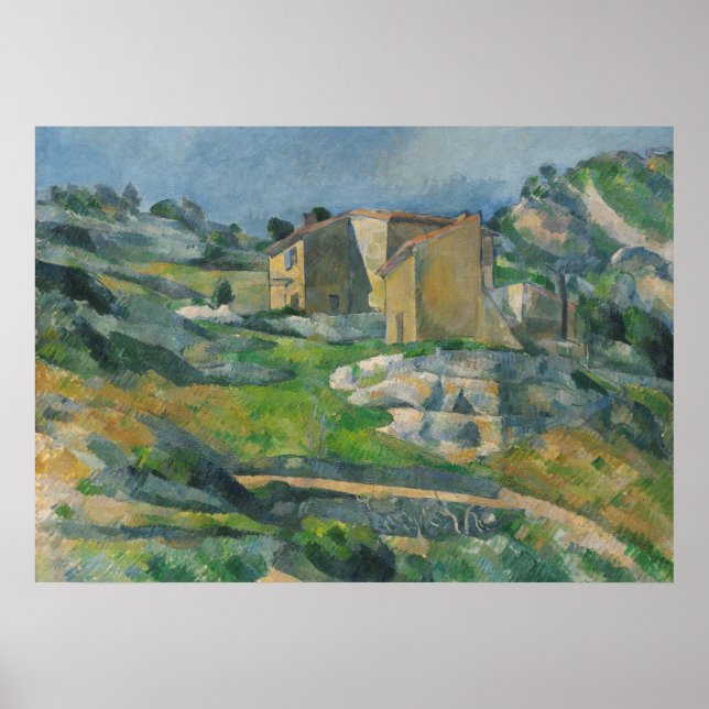 Paul Cezanne | Houses in the Provence: The Riaux V Poster (Front)