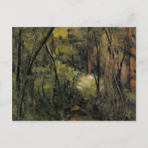Paul Cezanne- In the Woods Postcard