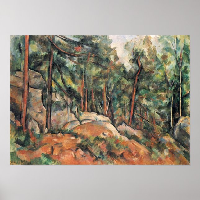 Paul Cezanne - In the woods Poster (Front)