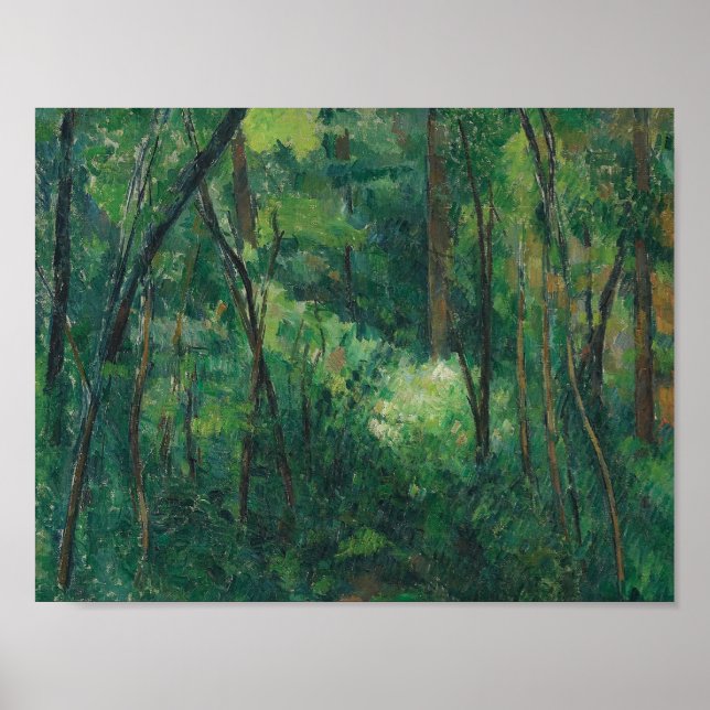 Paul Cezanne - Interior of a Forest Poster (Front)