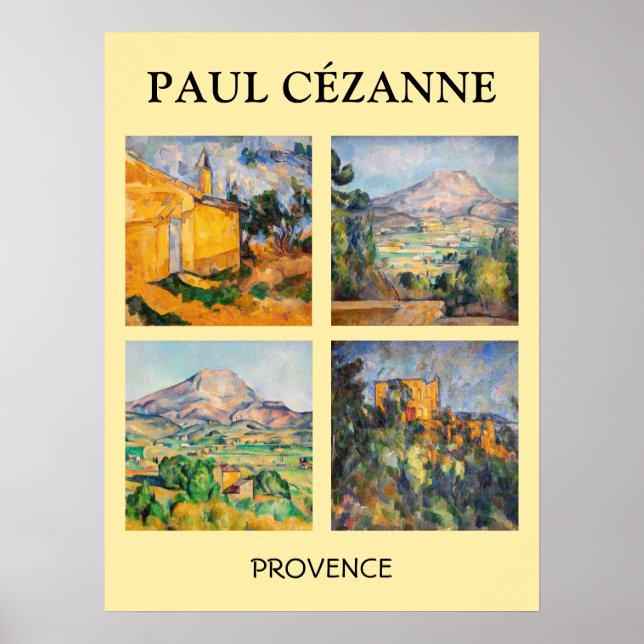 Paul Cezanne - Landscape Masterpieces Selection Poster (Front)