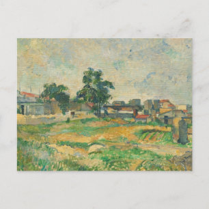 Paul Cezanne Landscape near Paris, c. 1876 (oil Postcard