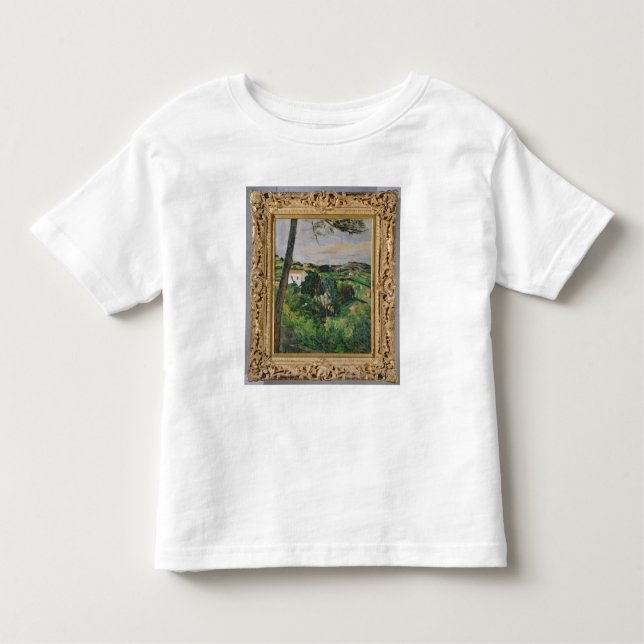Paul Cezanne | Landscape with red roof or The pine Toddler T-Shirt (Front)