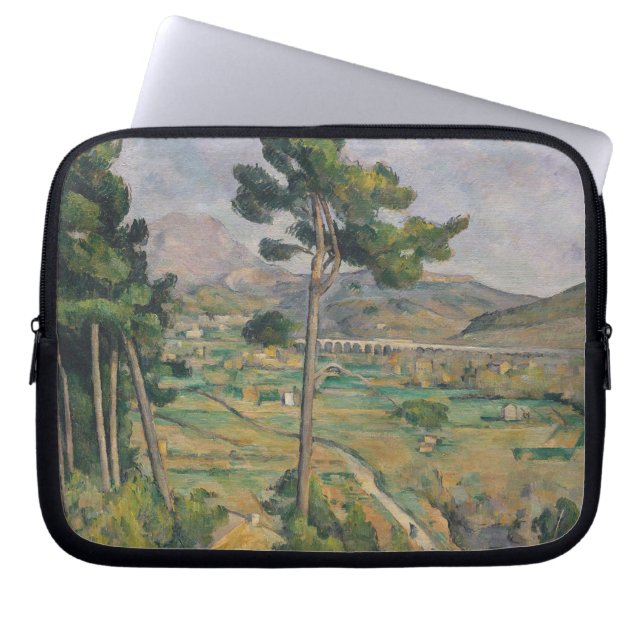 Paul Cezanne | Landscape with viaduct Laptop Sleeve (Front)