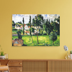Paul Cezanne - Landscape with Waterline, Canvas Print