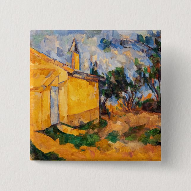 Paul Cezanne - Le Cabanon de Jourdan 15 Cm Square Badge (Front)