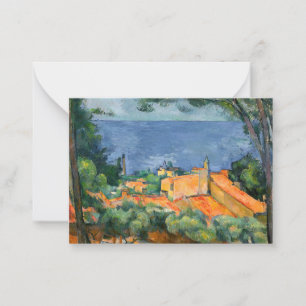 Paul Cezanne - L'Estaque with Red Roofs Card