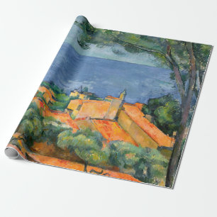 Paul Cezanne - L'Estaque with Red Roofs Wrapping Paper