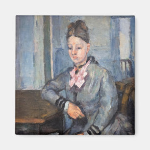 Paul Cezanne - Madame Cezanne Leaning on a Table Magnet