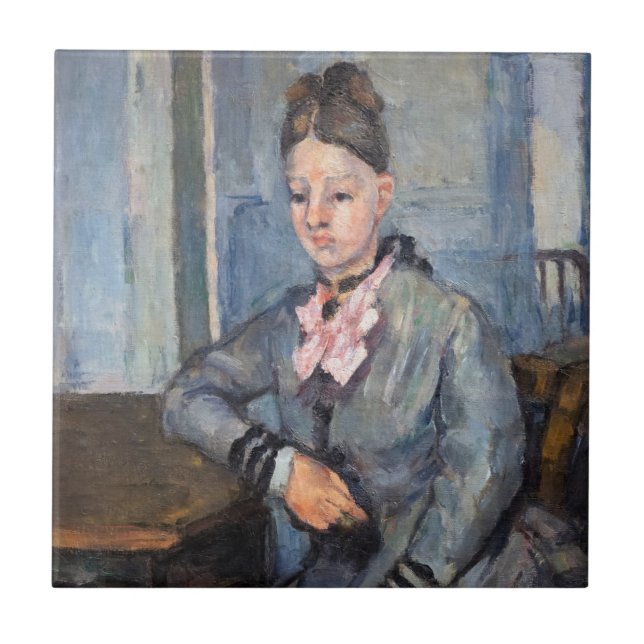 Paul Cezanne - Madame Cezanne Leaning on a Table Tile (Front)