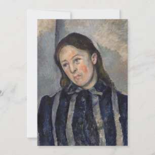 Paul Cezanne - Madame Cezanne with Loosened Hair Invitation