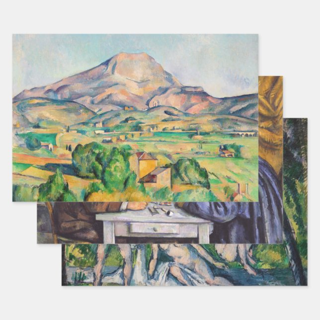 Paul Cezanne  - Masterpieces Selection Wrapping Paper Sheet (Set)