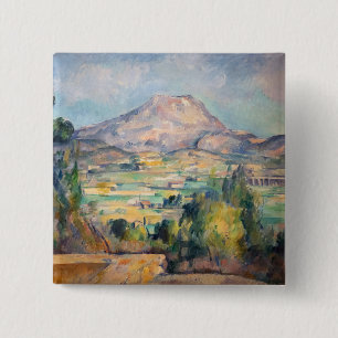 Paul Cezanne - Mont Sainte-Victoire 15 Cm Square Badge
