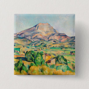 Paul Cezanne - Mont Sainte-Victoire 15 Cm Square Badge