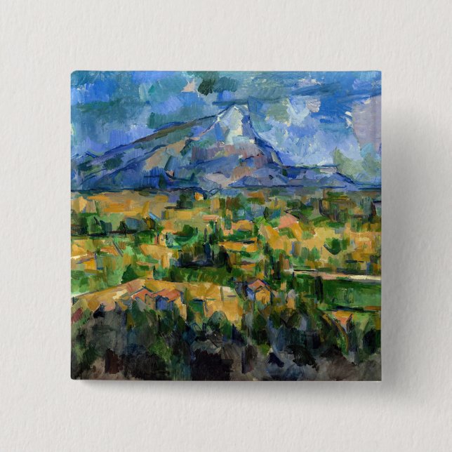 Paul Cezanne - Mont Sainte-Victoire 15 Cm Square Badge (Front)