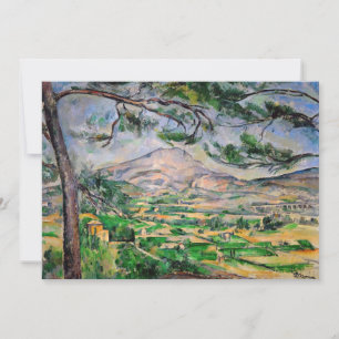 Paul Cezanne - Mont Sainte-Victoire and Large Pine Invitation