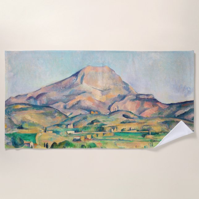 Paul Cezanne - Mont Sainte-Victoire Beach Towel (Front)