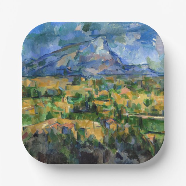 Paul Cezanne - Mont Sainte-Victoire Paper Plate (Front)