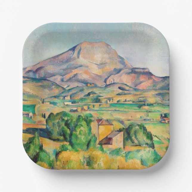 Paul Cezanne - Mont Sainte-Victoire Paper Plate (Front)