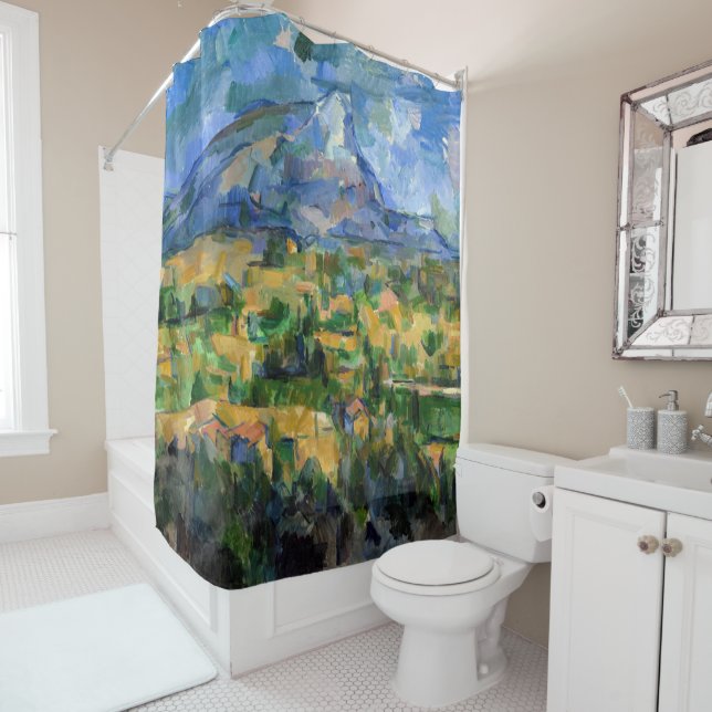 Paul Cezanne - Mont Sainte-Victoire Shower Curtain (In Situ)